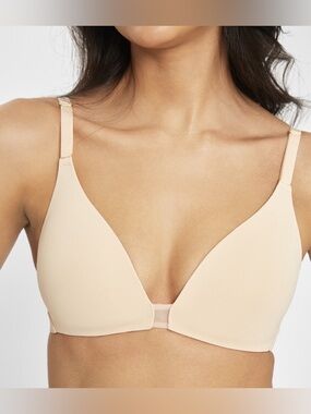 Lively Flex No Wire Padded T Shirt Bra Toasted Almond Nude Size Medium